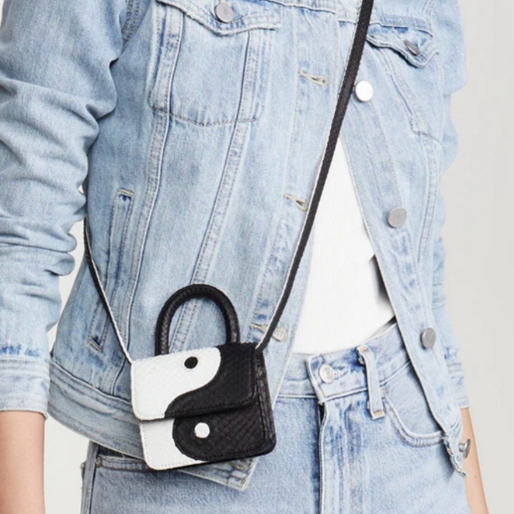 Gelareh Mizrahi Python Ying Yang Mini Bag